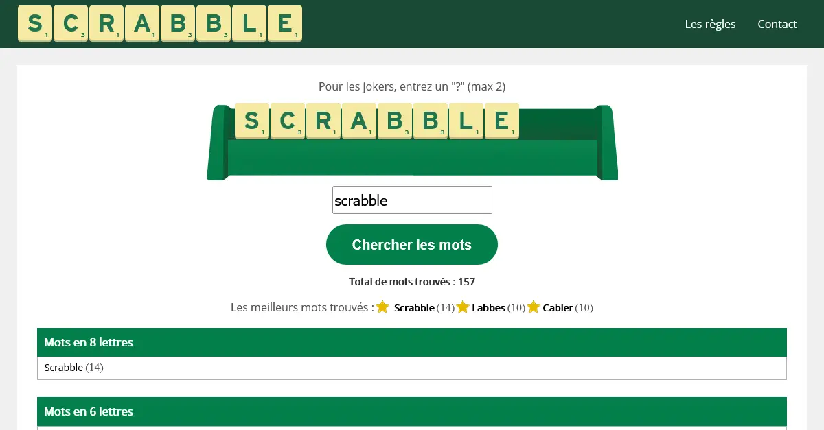 Tricher au Scrabble ⇒ Toute l'aide qu'il vous faut pour votre partie